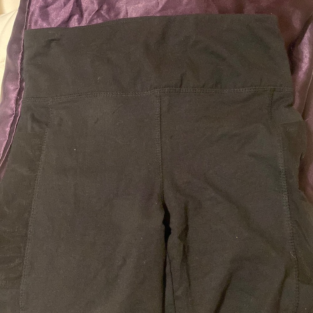 Black bebe biker shorts, had pockets